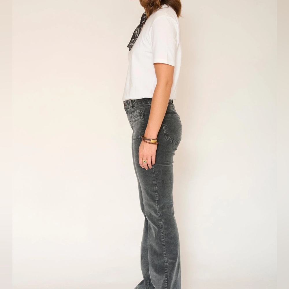 Benetton Velvet Pants – Size US 4 – Wide Leg – Elegant Style